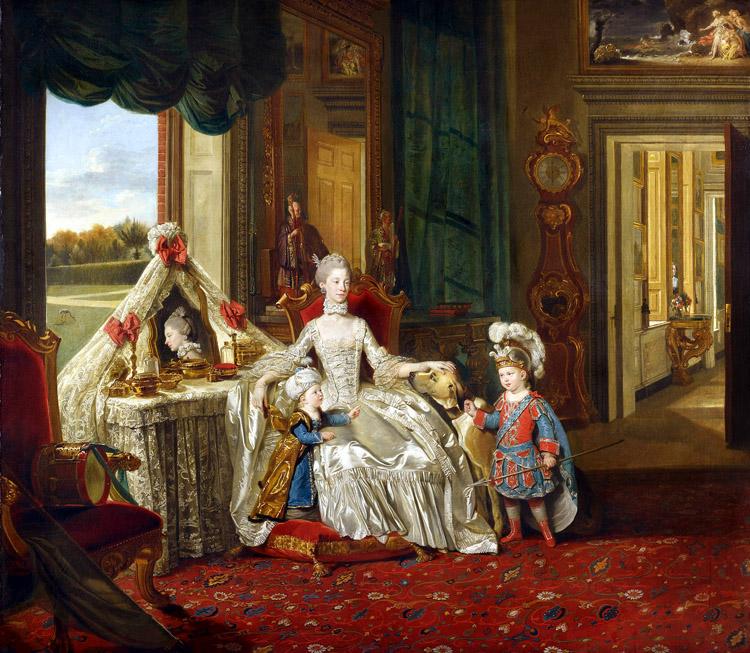 Johann Zoffany Queen Charlotte at her Dressing Table (mk25) Germany oil painting art